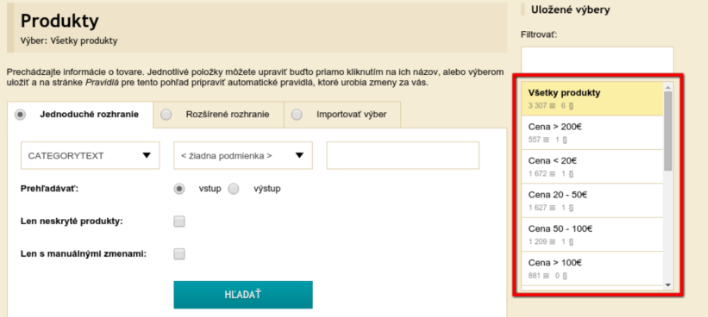 Vylepšené výbery